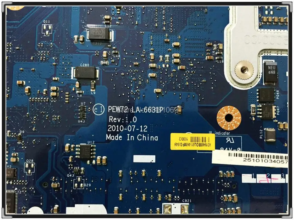acer aspire 5336 5736 5736z la6631p completo testado Placa-mãe para notebook - Imagem 3