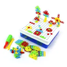 234 шт., геометрическая форма, ручная отвертка, 3d головоломка, игрушки для детей, мальчиков, сборка, комбинация, игра, сделай сам, искусство, творческие игрушки