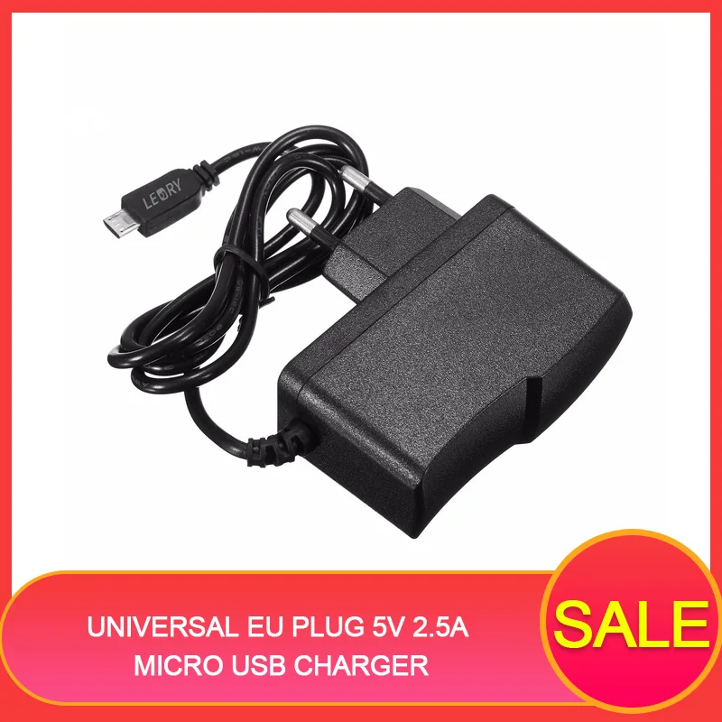 

Universal EU Plug 5V 2.5A Micro USB Charger Power Supply Charging Adapter For Raspberry Pi 3 Smart Phones Tablet Portable Plug