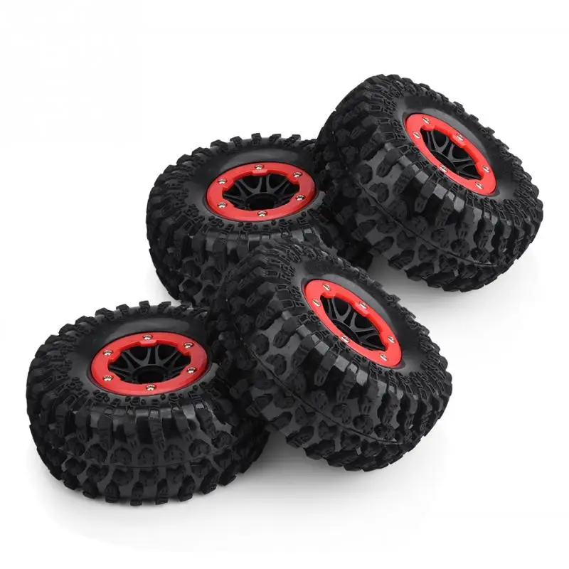 4pcs/set RC Car Wheel Hubs 125mm Rubber Tires Tyre Plastic Hubs for 1