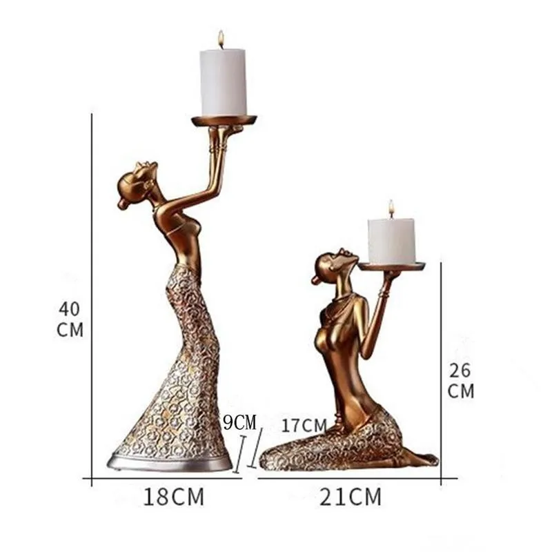 Европейский старинный держатель для свечей, домашний романтический свадебный канделябр, вечерние канделябры в стиле ретро, декоративный канделябр из смолы, элегантный красивый подсвечник