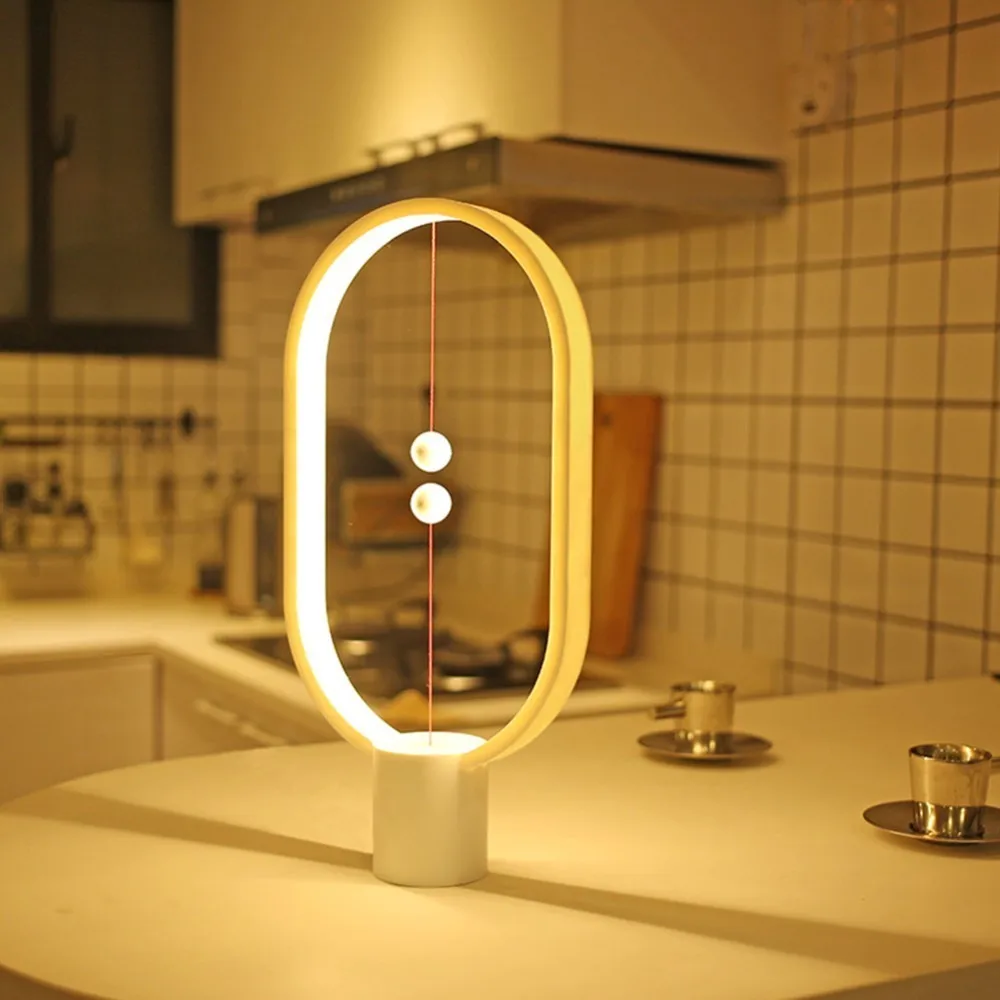

Dropship Heng Balance Night Light Smart LED Lamp USB Powered Indoor Home Decor Bedroom Lights Lamp Creative Christmas Kids Gift