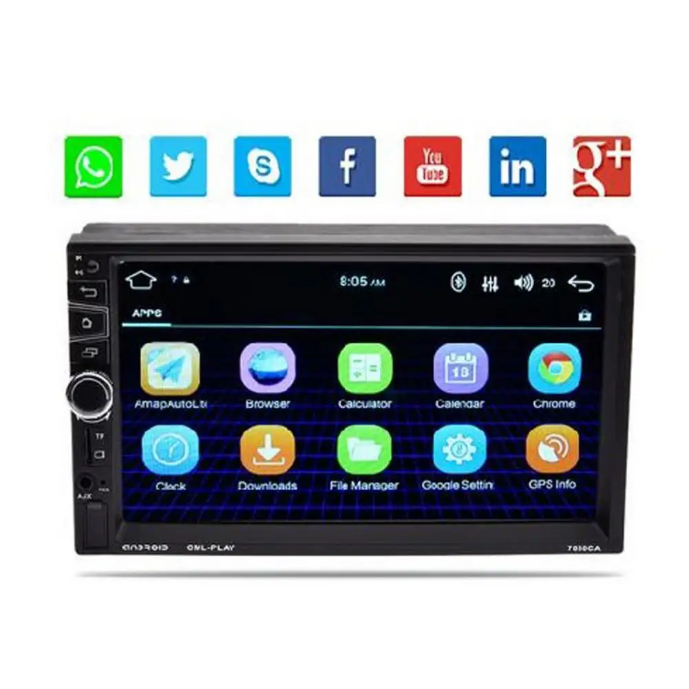 7 дюймов Android 5 1 автомобильный MP5 плеер Full HD 1080P автомобиль 2 Din Bluetooth gps навигатор