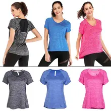 Новинка, большой размер, топ для йоги, для бега, большой размер, быстросохнущая женская футболка, короткий рукав, спортивный топ, для фитнеса, женские рубашки