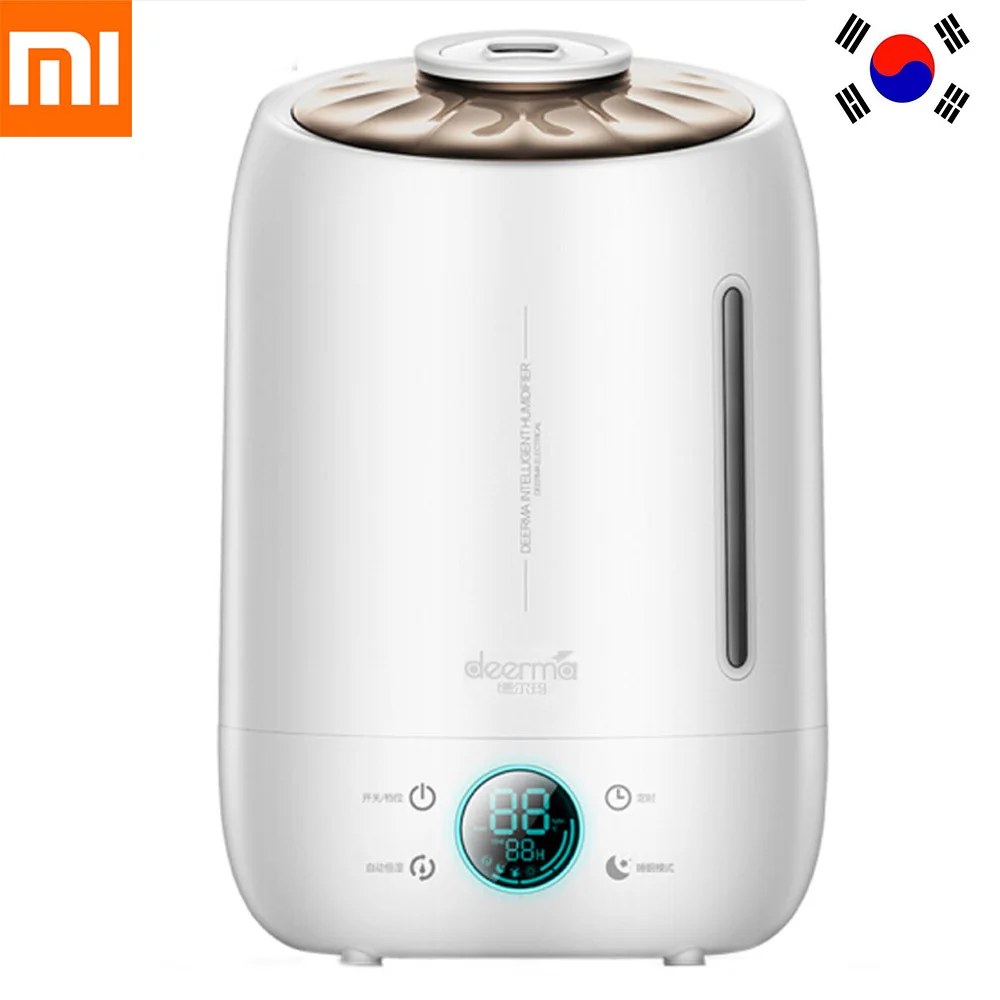 

Xiaomi Deerma DEM-F500 5L Air Humidifier Ultrasonic Quiet Aroma Mist Maker LED Touch Screen Timing Function Home Water Diffuser