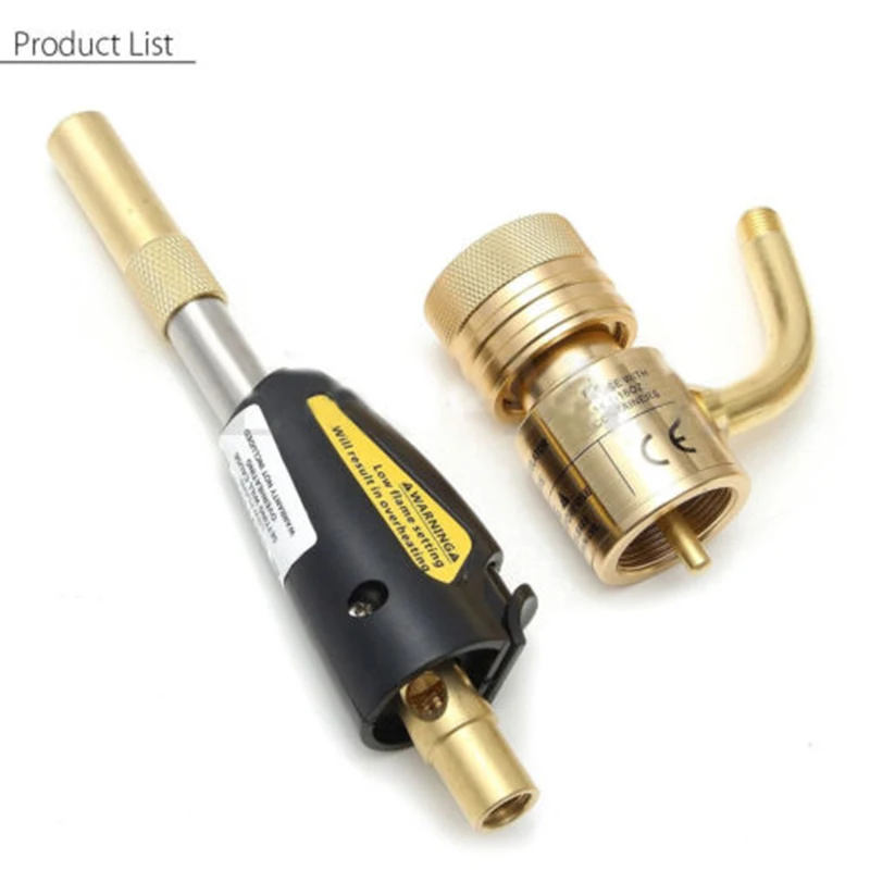 

1*Gas Torch Mapp Gas Self Ignition Turbo Torch Flamethrower Brazing Propane Welding Kits