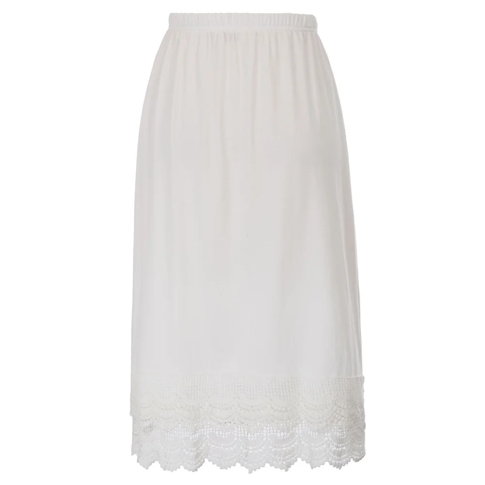 

Womens Long Waist Slip Ladies Lace Party Wedding Skirt Underskirt Petticoat