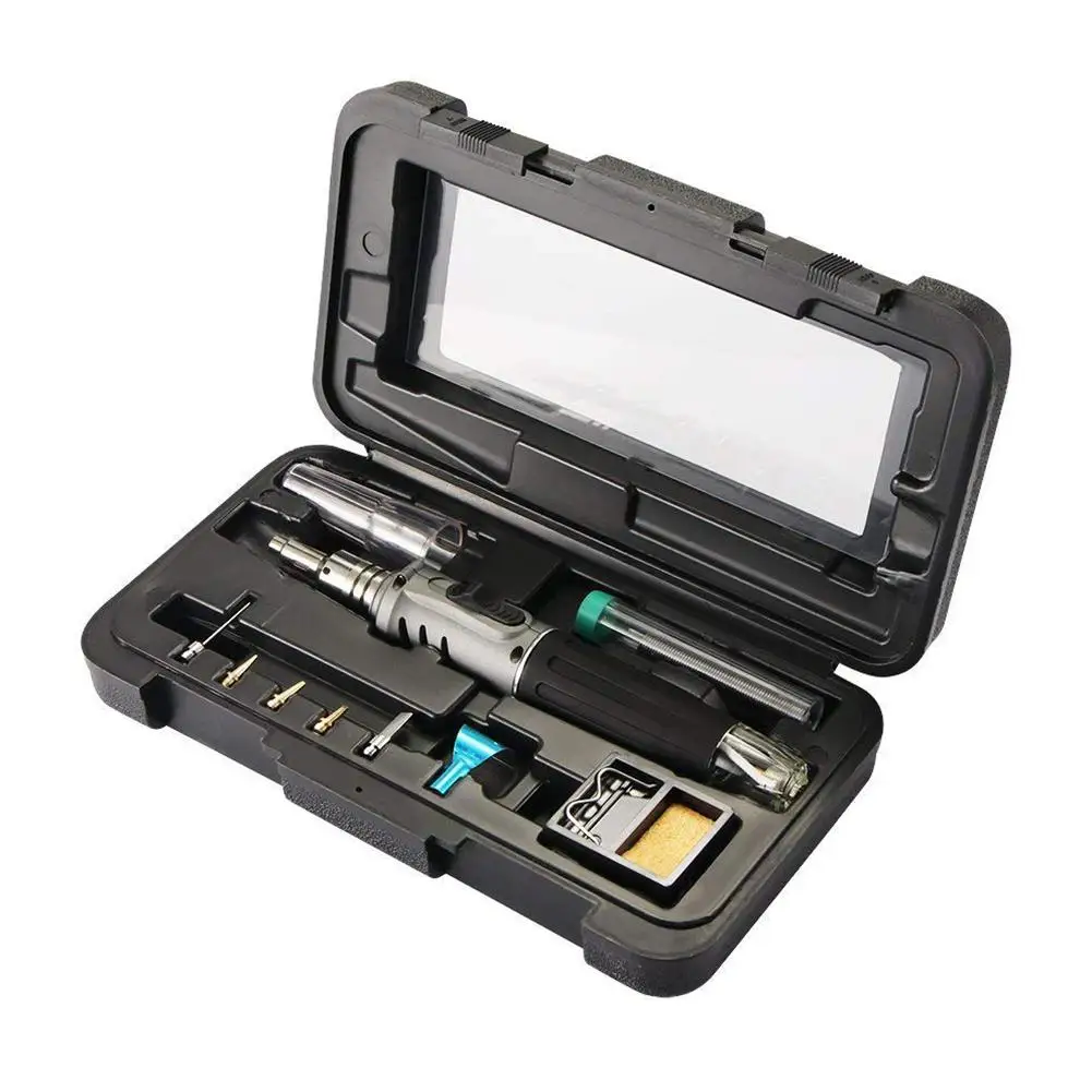 LanLan HS-1115K Soldering Iron Professional 10 in 1 Soldering Iron Set Butane Gas Soldering Iron Set 26ml Welding Equipment LanLan HS-1115K Soldering Iron Professional 10 in 1 Soldering Iron Set Butane Gas Soldering Iron Set 26ml Welding Equipment