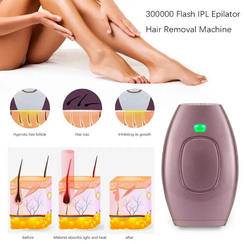 

300000 Flash Electric IPL Epilator 5 Modes Painless Laser Epilator Hair Removal Machine Epilator Deplitory 100-240V