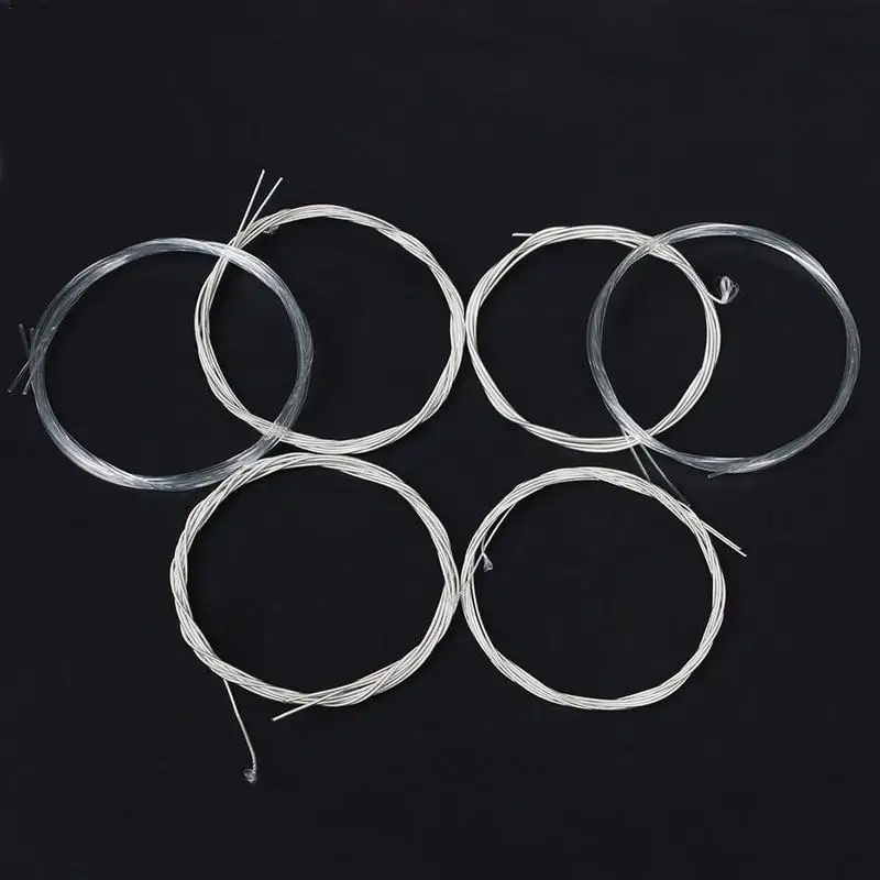 For Udchenko Strings 0101 Transparent Nylon & Silver-Plated Wound String Oud Strings Set Silver-Plated Copper Alloy Wrapped Str