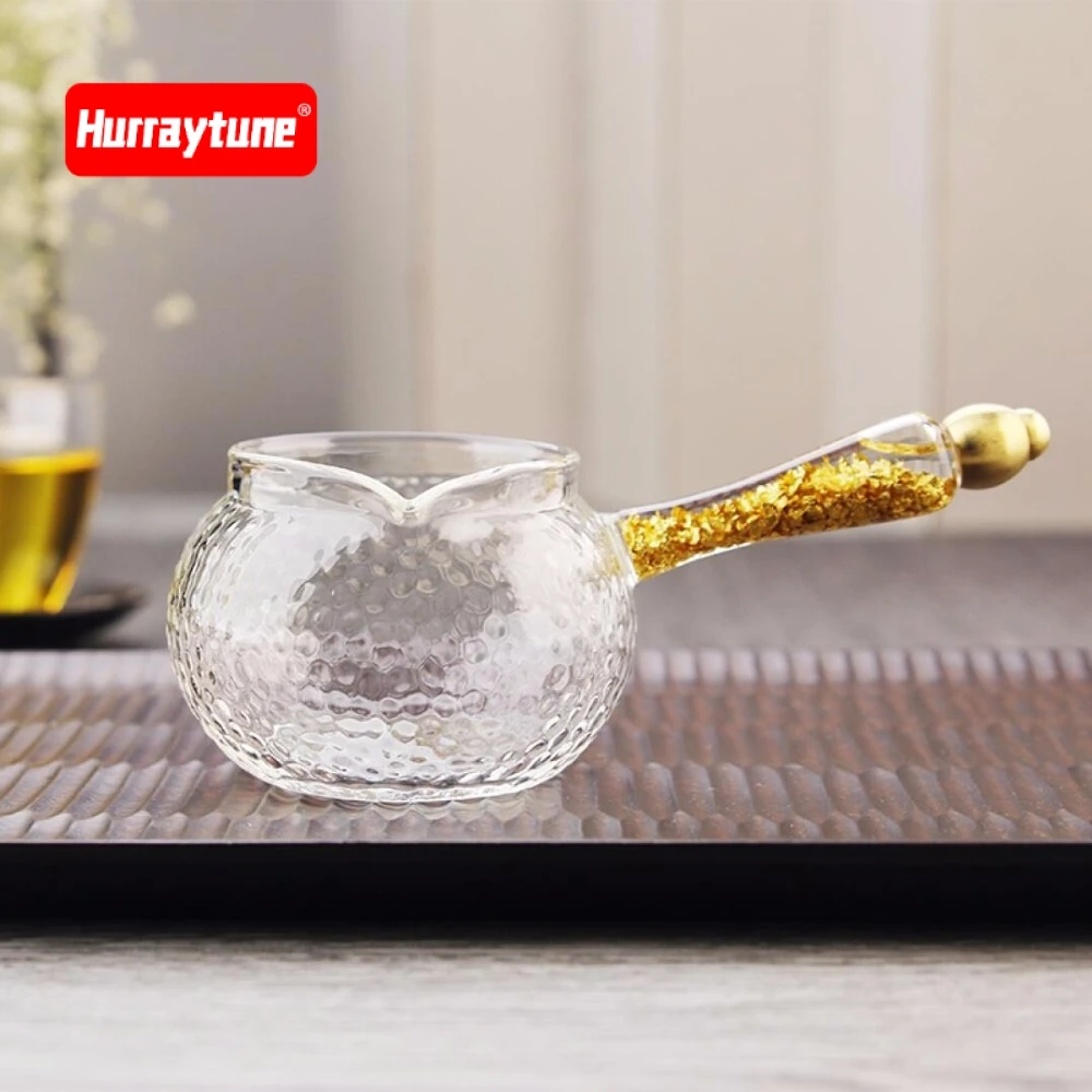 HurayTune, топ-класса чашки и чайные сервизы являются handblown с ручкой стекло и чай. Золотой фольги фу Гонг чашки