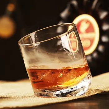 

Leaning Tower Of Pisa Design Whiskey Rock Glass Inclination Angle 20 Degree 10OZ Wine Glass XO Brandy Snifer Chivas Whisky Cup