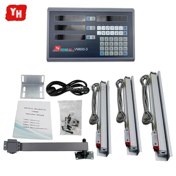 

A digital set with 3 pcs 5u linear scales/encoder/dimension 50 150 250 350 450 550 650 750 850 950 for mill/lathe/drilling