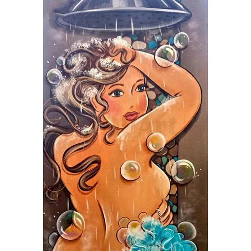 

Diamond Painting Full Round Drill Woman 3D Daimond Painting Embroidery Cross Stitch Picture Wall Decoration