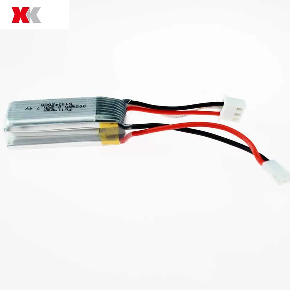 

Newest 2019 XK A800 4CH 780mm 3D6G System RC Airplane Spare Part 7.4V 300mAh 20C Lipo Battery