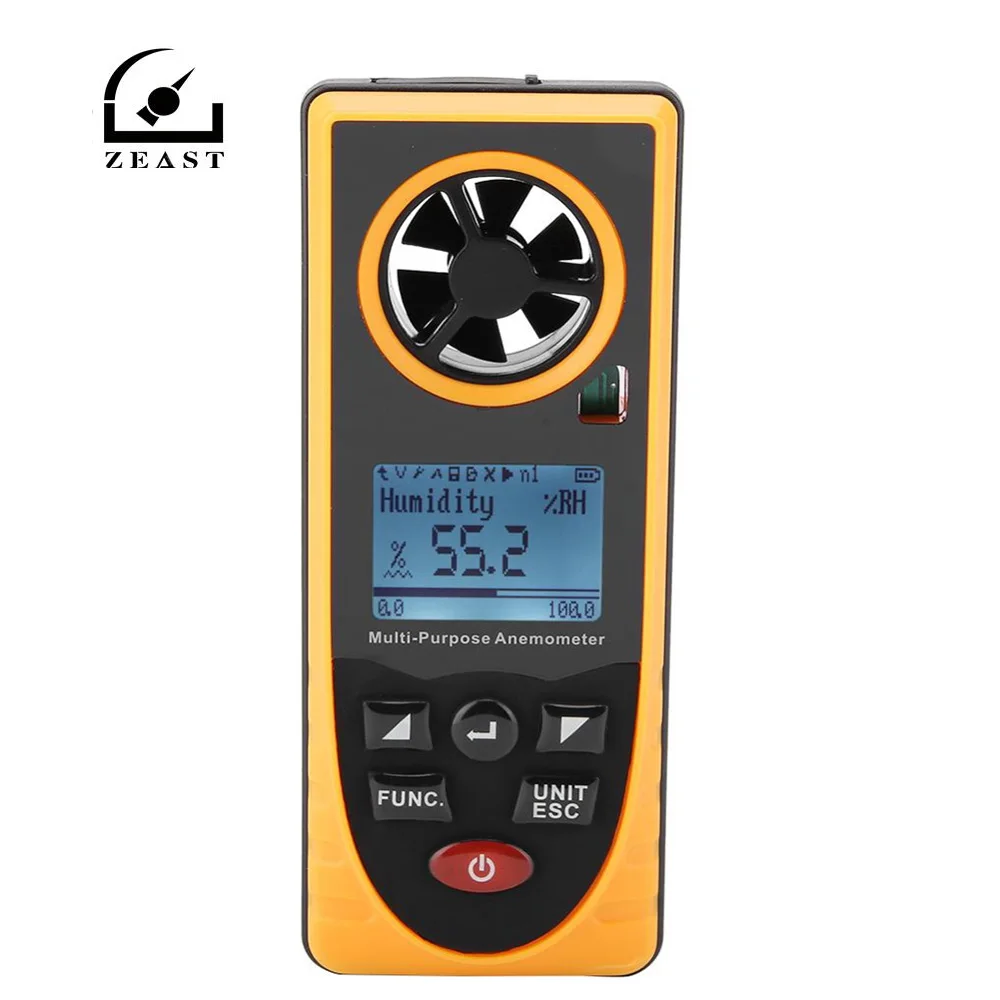 

GM8910 Portable Digital Multi-purpose Anemometer Barometric Humidity Altitude Temperature Dew Point Wind Chill Speed Meter