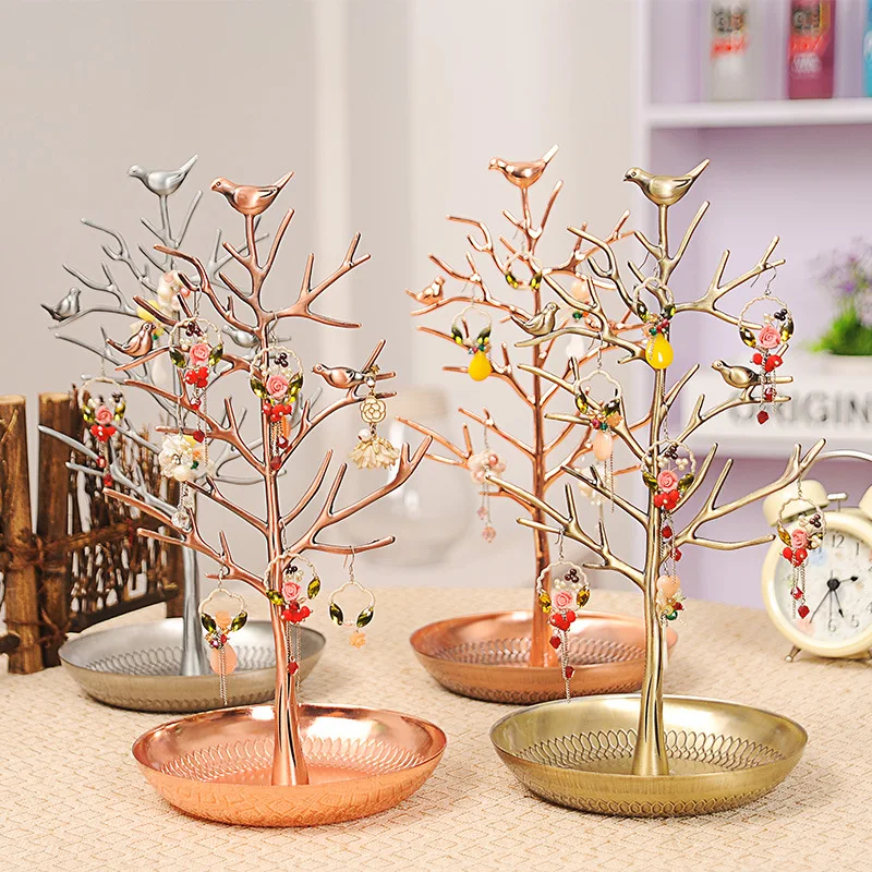 

Metal Tree Shape Necklace Pendant Holder Jewelry Display Stand Jewellery Etagere