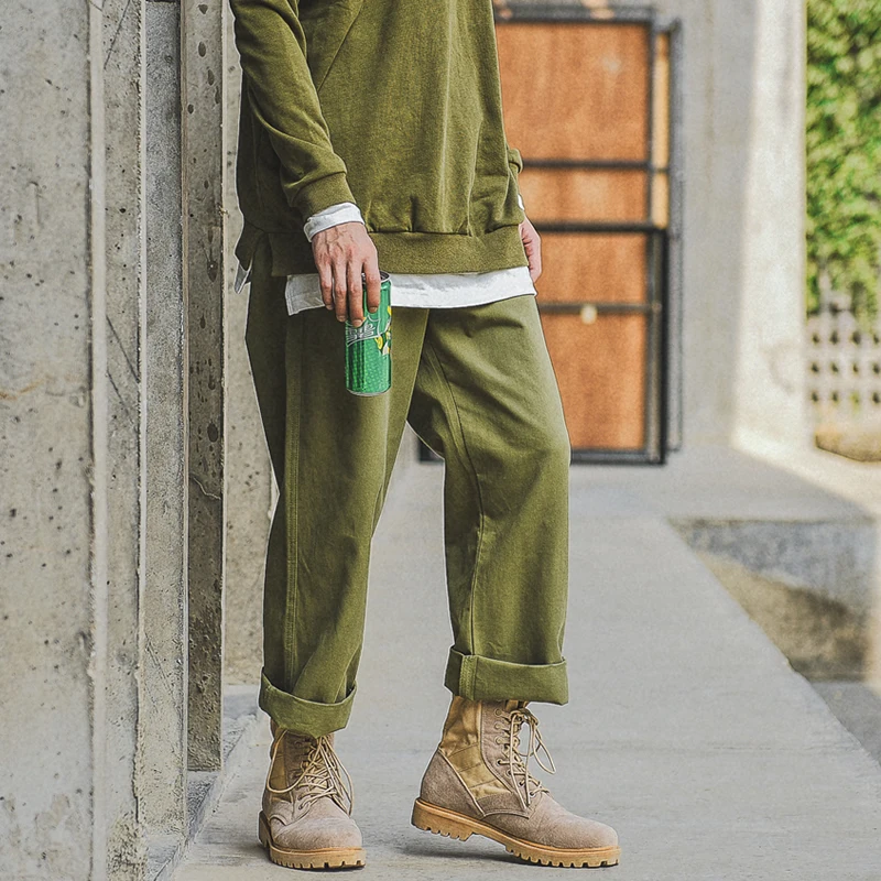 Men's Trousers Summer New Port Wind Solid Color Loose Nine Pants Straight Casual Pants Personality Youth Casual Men's Clothing Men's Trousers Summer New Port Wind Solid Color Loose Nine Pants Straight Casual Pants Personality Youth Casual Men's Clothing
