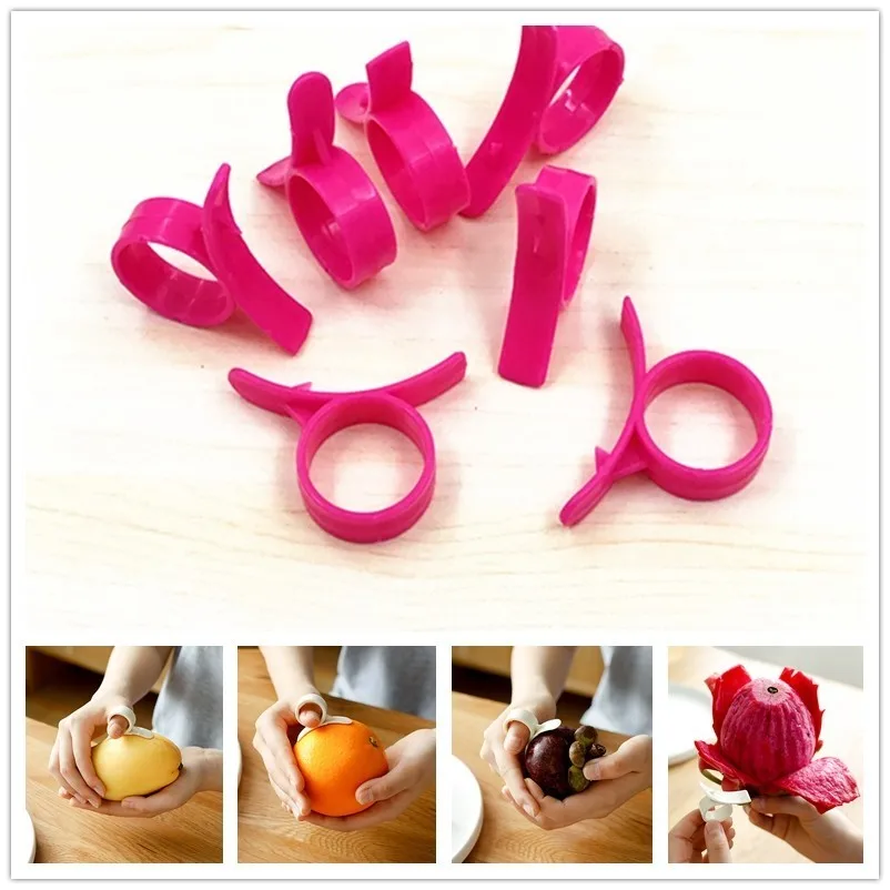

2 PCS Convenience Peel Fruit Quick Remover Orange Lemon Rind Skin Simple Finger Sleeve ApplicationTool Slicer Cutter Kitchen