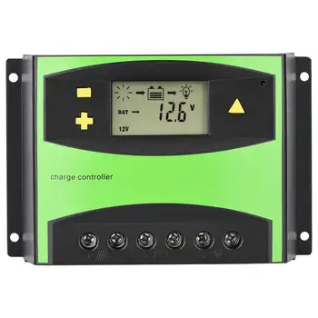

60A LCD Display Solar PV Charge Regulators PWM Solar Charger Controller Dual USB Solar Charge Controller NEW
