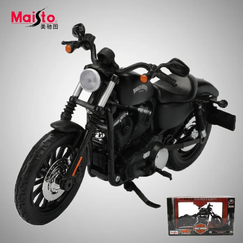 

Maisto 1:12 Alloy Motorcycle Model Toy 2014 SPORTSTER IRON 883 European Retro Motor Bicycle Models Decoration Toys For Kids