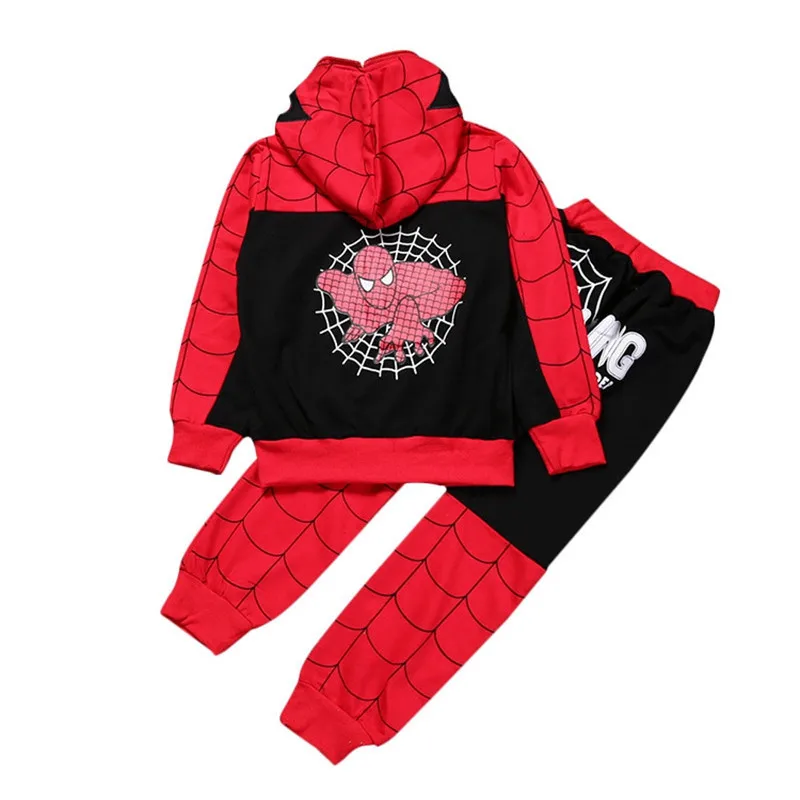 Baby Boys Spring Autumn Spiderman Sports Suit 2 Pieces Set Tracksuits Kids Clothing Sets 110-150cm Casual Clothes Coat+Pant Baby Boys Spring Autumn Spiderman Sports Suit 2 Pieces Set Tracksuits Kids Clothing Sets 110-150cm Casual Clothes Coat+Pant