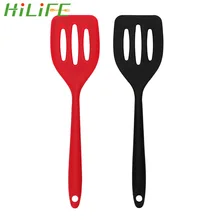 Hilife utensílios de cozinha, turners de silicone, ferramentas de cozinha, panela, frigideira, pá frio, espátula, utensílios de cozinha