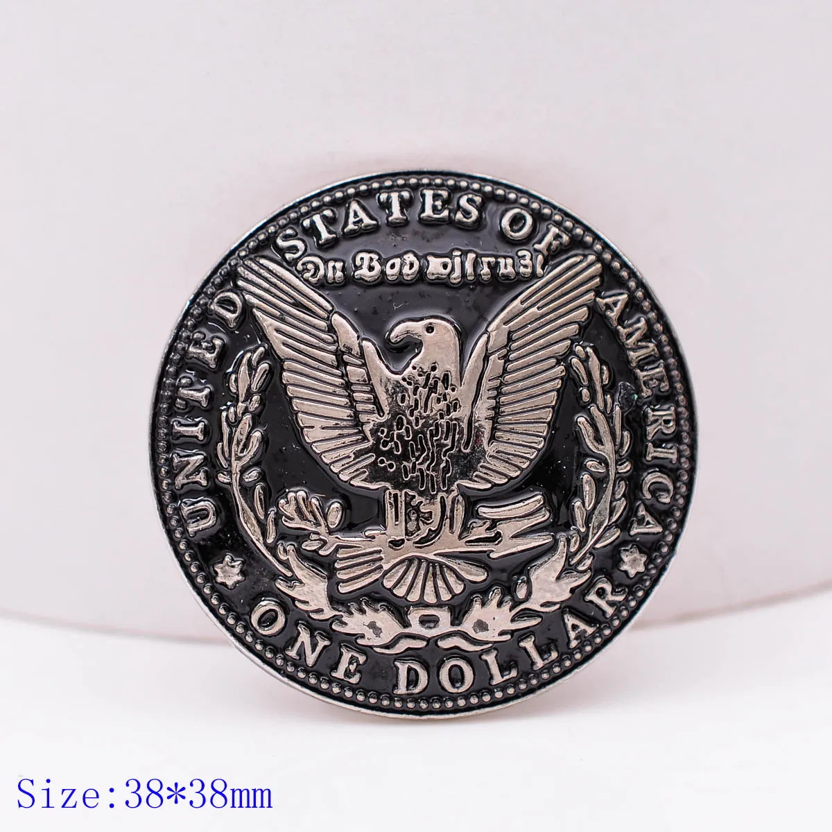 10X38X38 мм двухцветная Серебряная монета с изображением орла Leathercraft Conchos Screwback1-1/2"