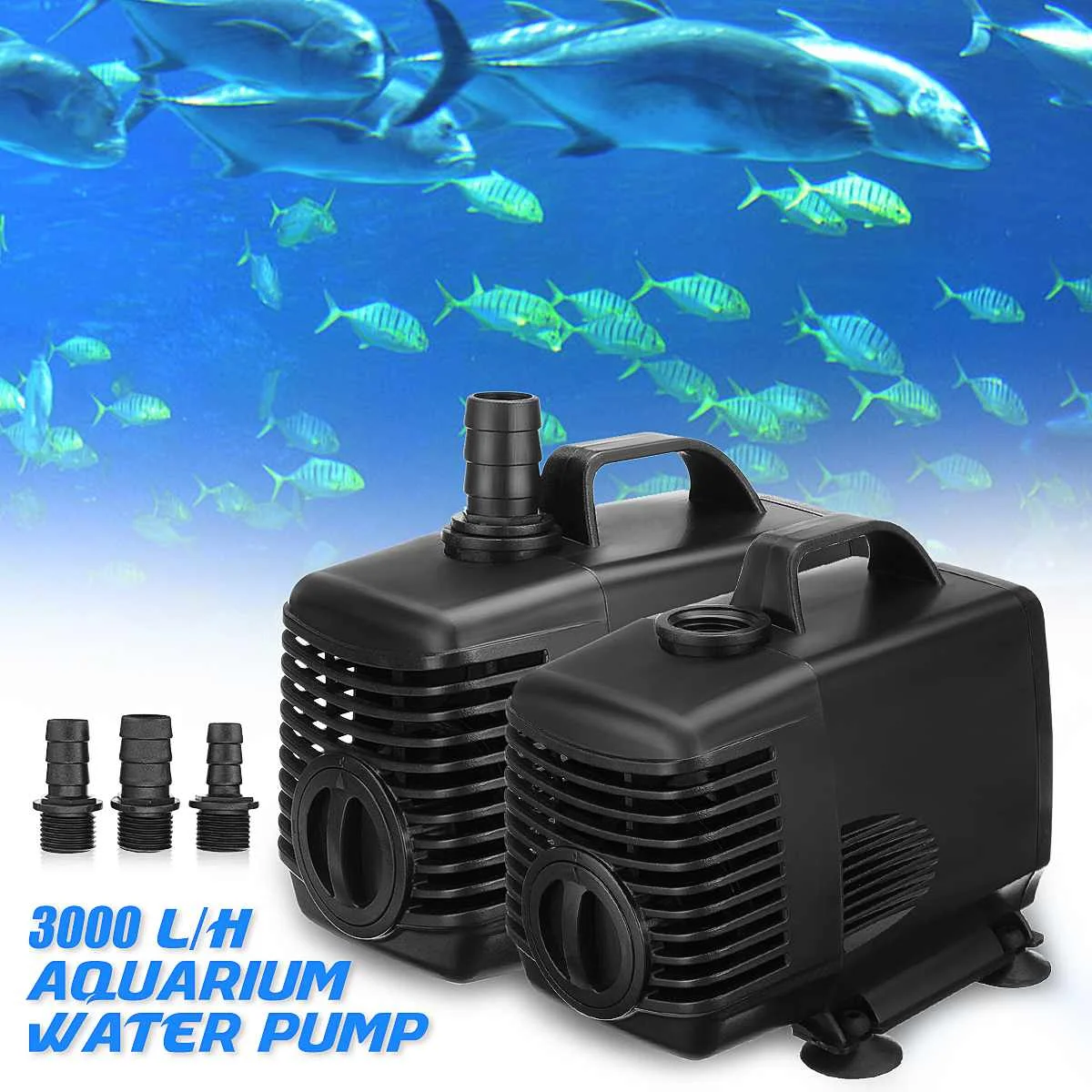 

220V-240V 45W 3000L/H 3.2M Aquarium Water Pump ABS for Submersible Fountain Fish Tank Pond Fountain Air Water Pump Filter