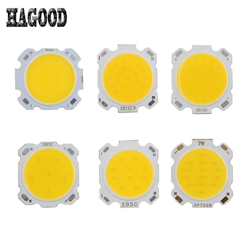 

10PCS LED COB Chip 3W 5W 7W 10W 12W 15W Cold / Warm White Light Bulb 28mm Diameter for DIY Floodlight Spotlights Fixtures