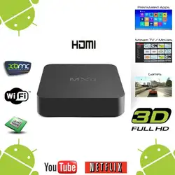 MXQ Smart tv Box 4 к Android 4.4.2 Amlogic RK3229 четырехъядерный 1 + 8 г Smart tv Box 4 к x 2 к приставка медиа-плеер ЕС