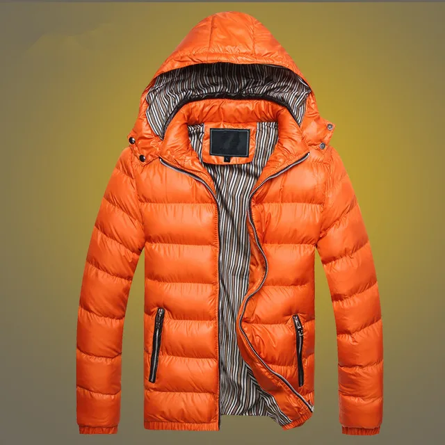 Winter Men's Hooded Down Jacket Outdoor Climbing Hiking Trekking Padded ...