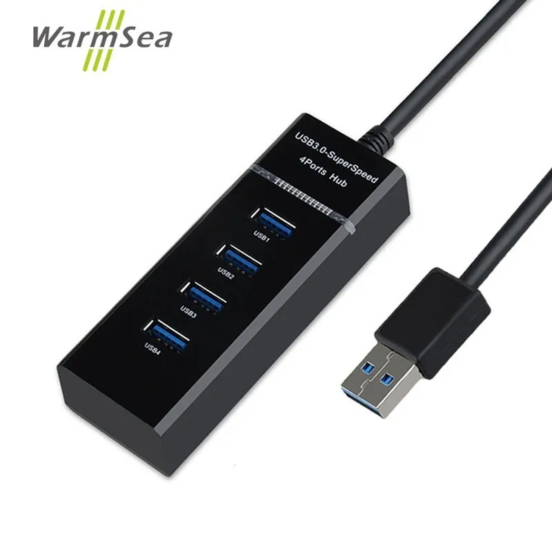 4 порта USB 3 0 концентратор высокая скорость передачи 5 Гбит/с легкий кабель адаптер