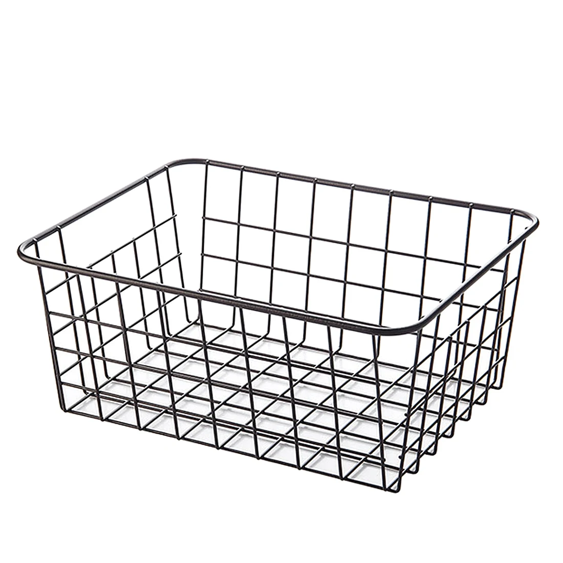 

Promotion! Household Iron Art Storage Basket Kitchen Bedroom Sundries Snacks Organizer Basket