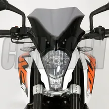 Motorcycle Windshield WindScreen Viser Visor Deflector Fits For  DUKE 125 200 390 duke125 duke200 duke390 Duke120 200 390
