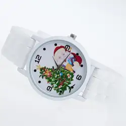 Дамская силиконовая лента кварцевые часы для деловой Леди Рождественские подарочные часы ZLF0602
