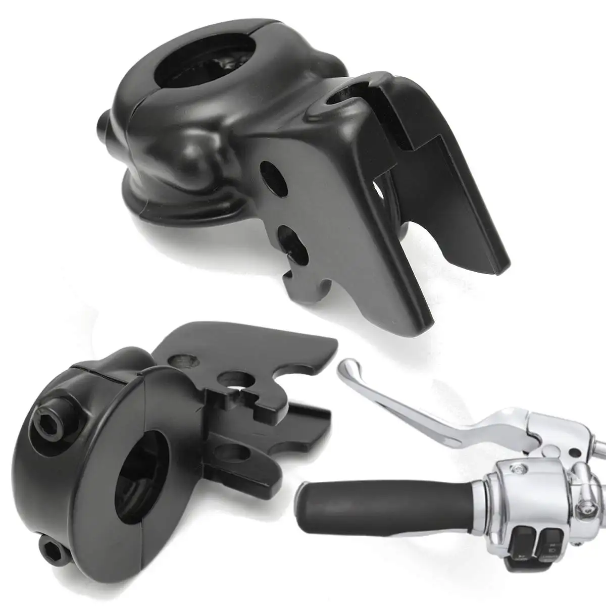 Motorcycle Clutch Lever Mount Bracket Fixed Clamp For Harley Touring