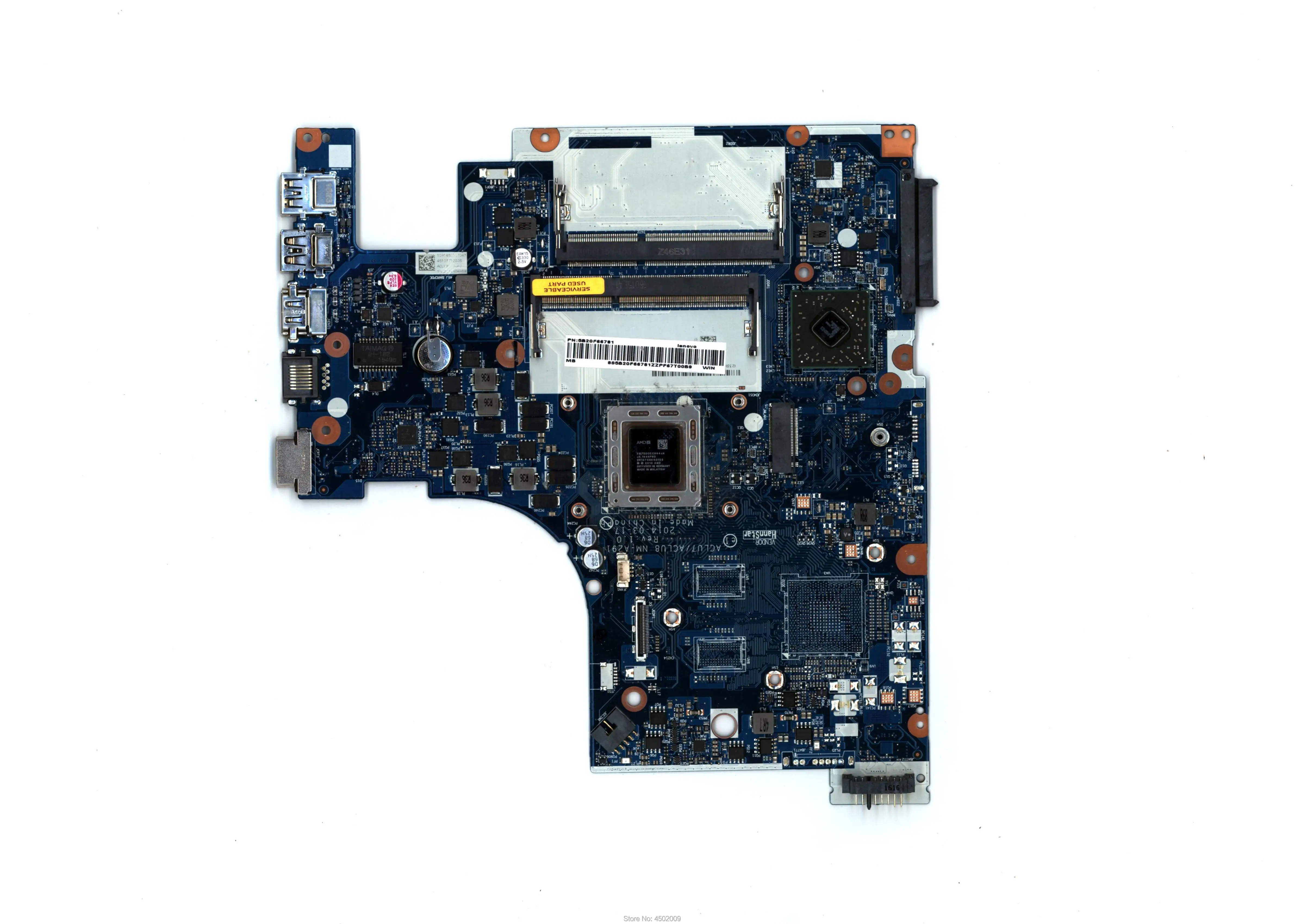Для lenovo ideapad Z50-75 5B20F66781 NM-A291 материнская плата для ноутбука с FX-7500 процессором UMA 100%