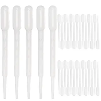

200 Pcs 3ML and 0.2ML Pipettes Plastic Transfer Eye Droppers for Essential Oils