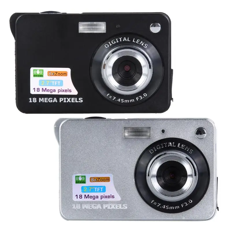 

18MP Black/Silver Digital Camera DV Camcorder 2.7in TFT CMO Sensor lithium battery LCD Digital Camcorder Camera DV 8X Digital