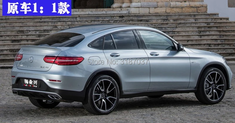 Спойлер для Benz GLC купе GLC43 GLC260 АБС пластик Неокрашенный задний спойлер на крыло