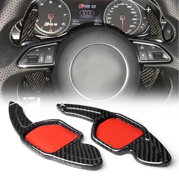 

R8 Steering Wheel Shift Paddle Carbon Fiber Extension For Audi A3 RS3 A5 RS6 A4L A6L A7 Q3 A8 Q5 S5 Q7 S6 TT S7 TTS S8 GKJH