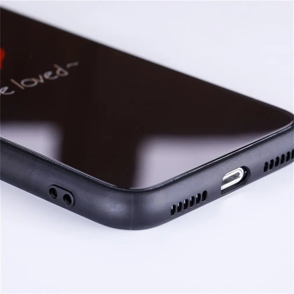 Love Pattern Aurora Glass Phone Case Cover Shell Cellphone Case Protection Man Woman Fashion Accessories,Mobile Phone