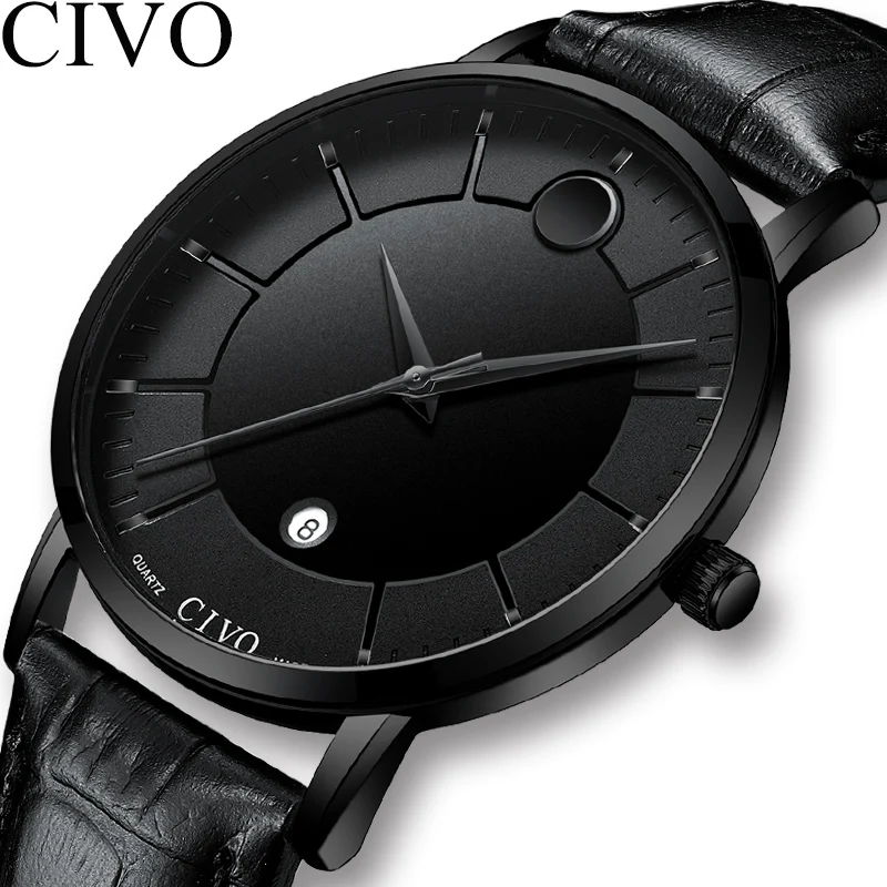 

CIVO Relogio Masculino Men Watches Luxury Famous Top Brand Men's Fashion Casual Dress Watch Military Quartz Wristwatches Saat