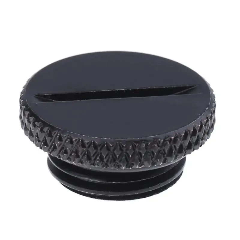 

1pc G1/4 Thread Water Plug Straight Warp electroplating processing straight warp 18MM for PC Water Cooling System Water Tank