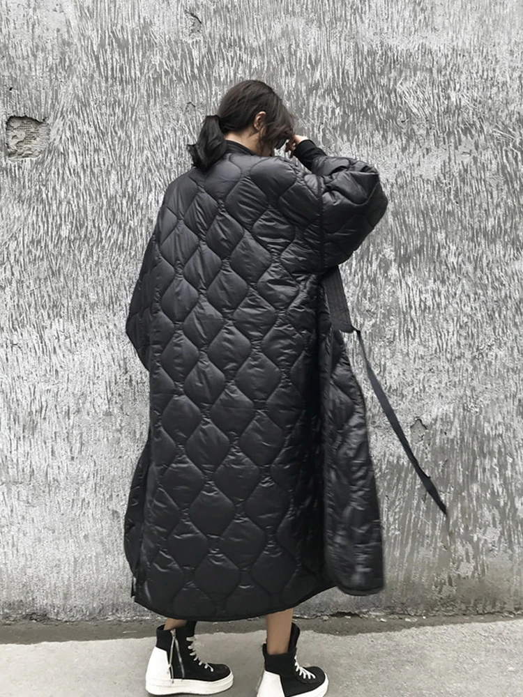 Manteau Et souris Lanmrem Coton Black rembourré Coupe Manches Nouveau vent Femmes Lâche Chauve 2019 Printemps Japon Taille D'hiver Jd18601 Grande Styles qZRtZzAwr