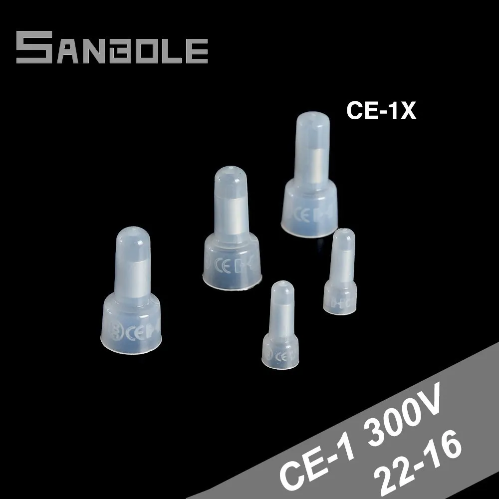 

Close Terminal Hat Nylon End Wire Connector Crimp terminals Closed Line Splice CE-1X (1000PCS)