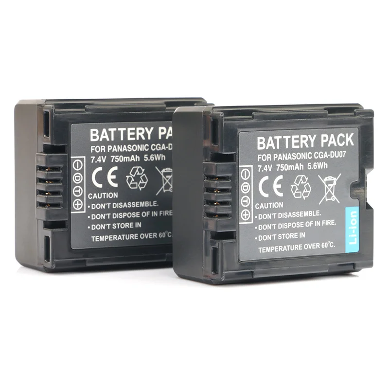 CGA CGR batería recargable DU06 DU07 para cámara, 2 unidades, para