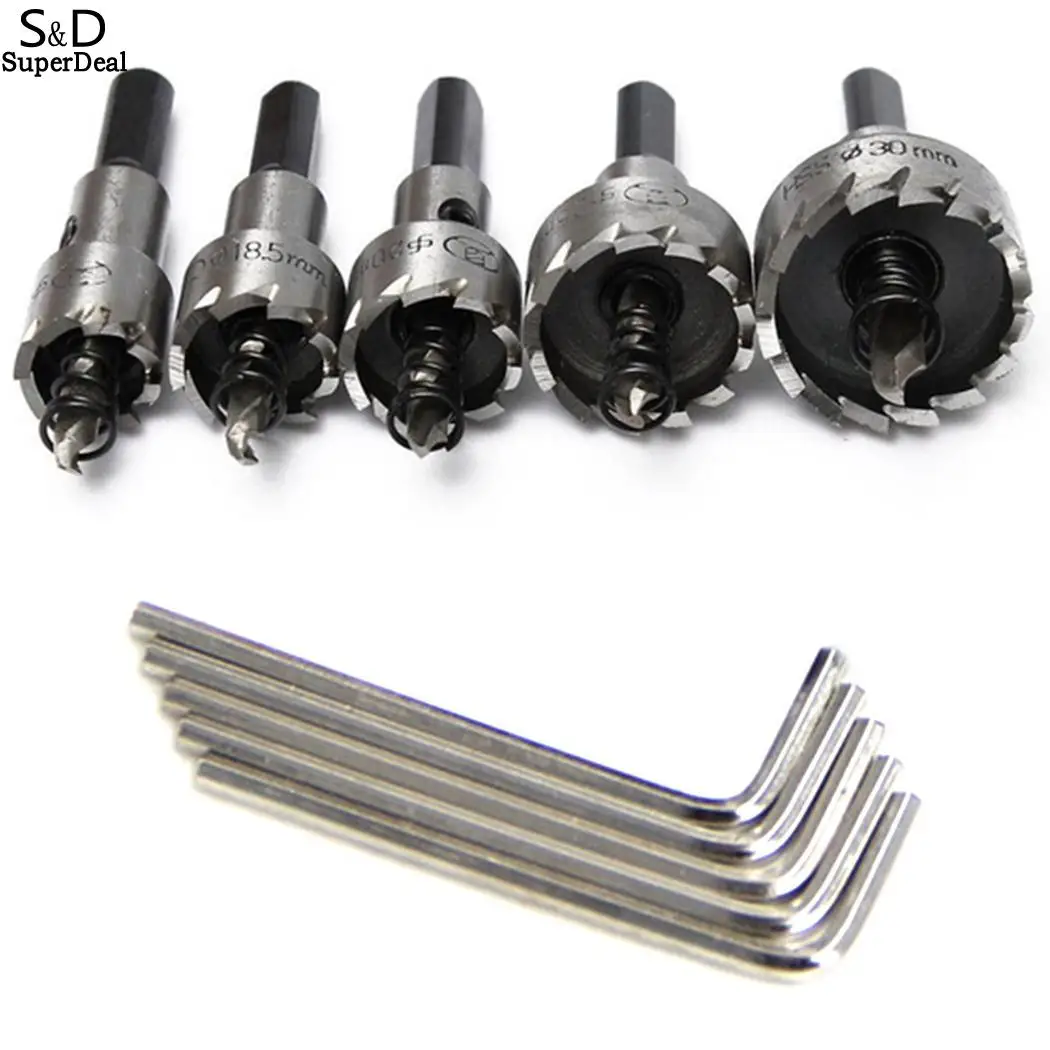 

High Home Construction Opener Gray Plated Serrated Hardware Speed Bit Site Titanium Steel Hole Set Core Saw Drill Tools