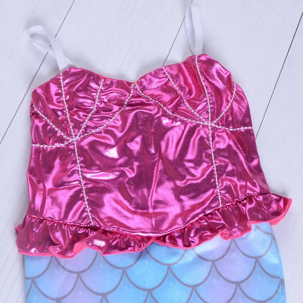 Костюм на Хэллоуин с хвостом русалки для детей платье принцессы маленьких
